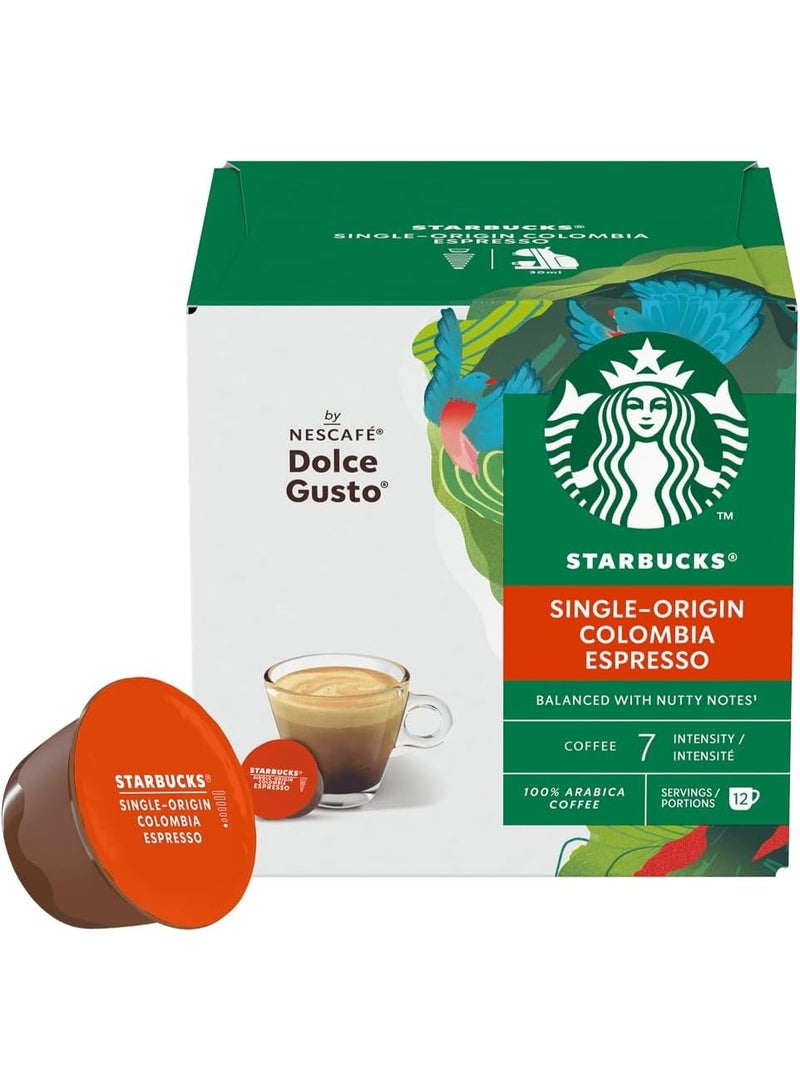 Starbucks Dolce Gusto Colombia 12 Coffee Capsules 66grams - Image 1