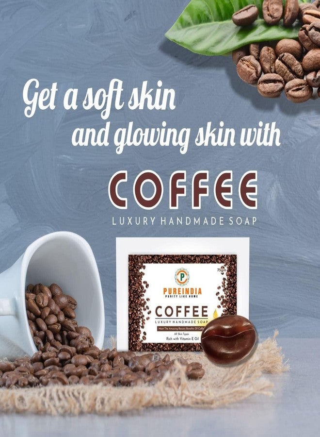 Pureindia Handmade Coffee Soap | 100gm| Pack of 1 For All Skin Type - Image 4