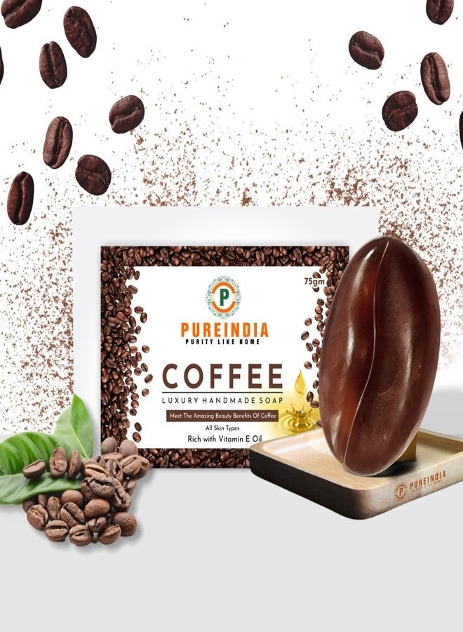 Pureindia Handmade Coffee Soap | 100gm| Pack of 1 For All Skin Type - Image 2
