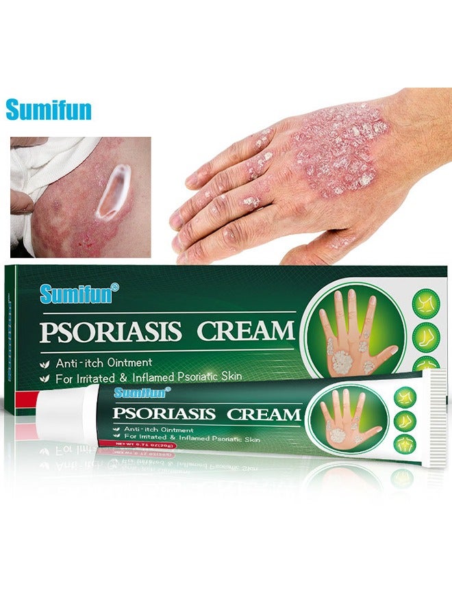 Sumifun Natural Chinese Herbal Eczema Psoriasis Creams 20G, Dermatitis And Eczema Pruritus Psoriasis Ointment, Psoriasis Creams, Psoriasis Treatment, Antibacterial Cream For Body Itching - Image 1
