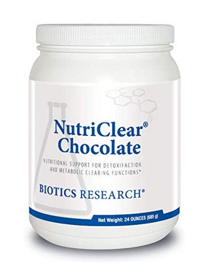 Biotics Research NutriClear Chocolate -Chocolate Powder. Nutritional Support for Detoxification and Metabolic Clearing. Healthy Body Composition. 17 g Organic Pea Protein Per Serving 24 Oz - Image 1