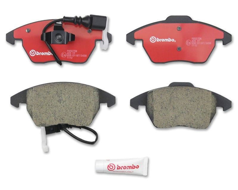 Brembo P85075N Premium Ceramic Front Disc Brake Pad Set AUDISEATSKODASPYKERVWVW FAW OE 1K0698151C