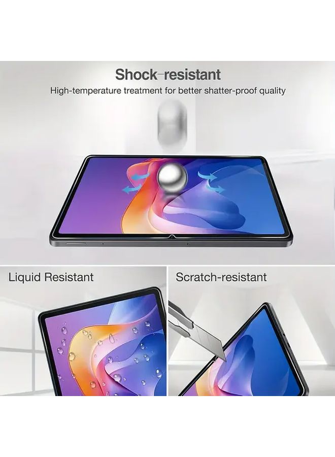 واقي شاشة لـ Redmi Pad 2 مقاس 11 إنش، صلابة 9H، فائق الوضوح، خالٍ من الفقاعات، عبوة من قطعتين - Image 4