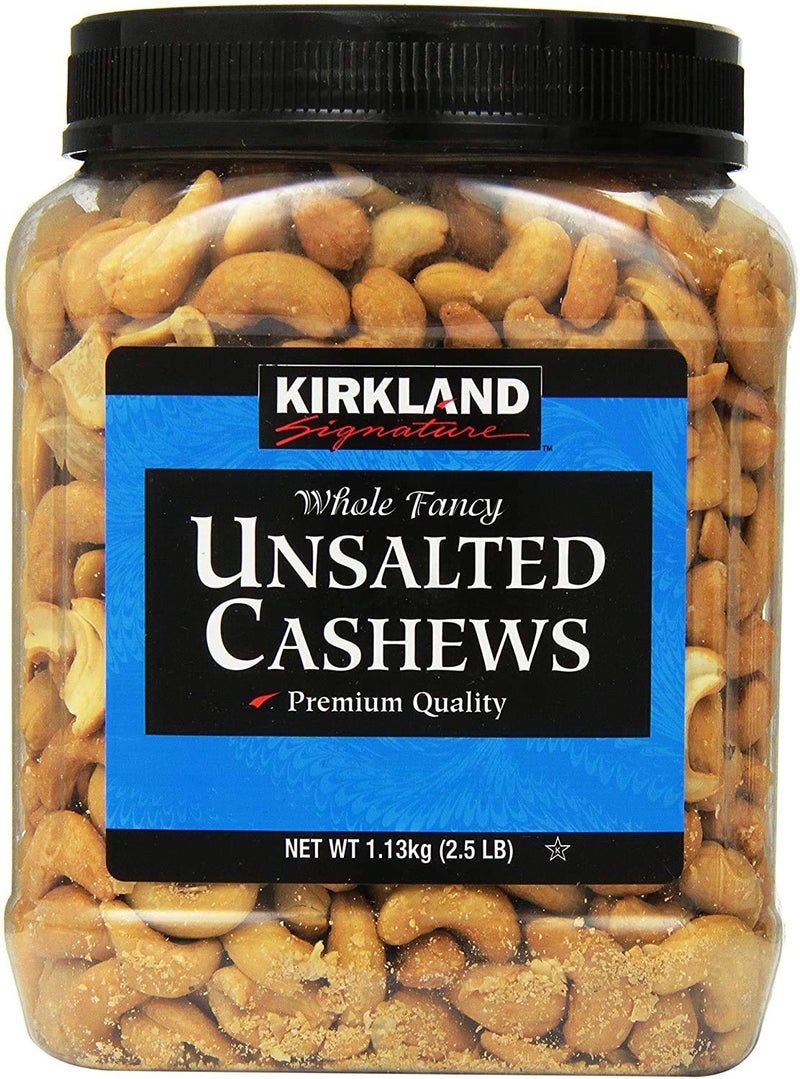 Kirkland كركلاند سيغنيتشر كاجو غير مملح، 2.5 رطل، 1 عبوة - Image 1
