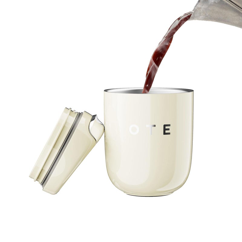 OTE Coffee Cup Travel Mug 12 OZ Leakproof, Keep Ice & Hot Personal Coffee Cup, 350 ML Vacuum Insulated Tumbler, BPA-Free Stainless Steel, Reusable Coffee Cups, Red - Image 1