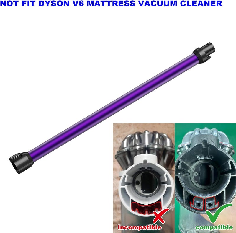 أنبوب تمديد العصا البديل لموديلات Dyson V6 /DC62/DC74، ملحقات العصا سريعة التحرير المتوافقة مع مكنسة Dyson اللاسلكية العصوية من سلسلة DC58/DC59/DC61/V6 (أرجواني) - Image 2