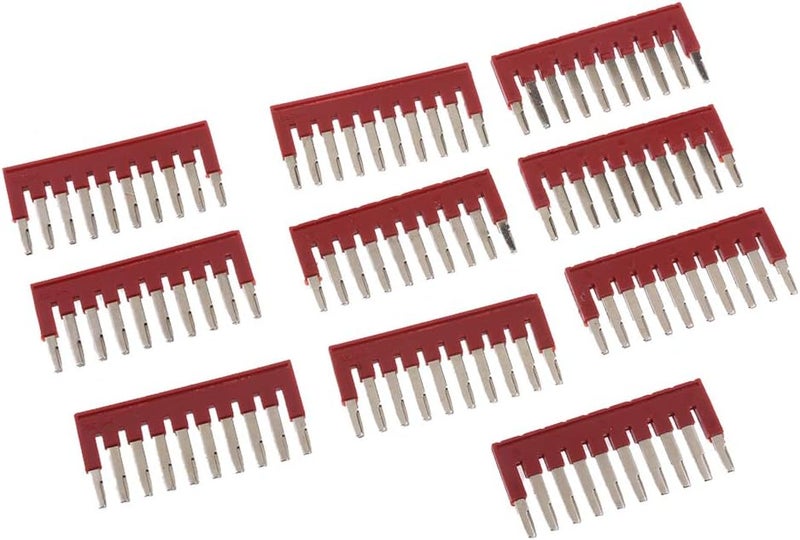 klarako 10pcs 10 Pole PressklarakoFit Jumpers, Din Rail Terminal Blocks,Jumper Bar 32A - Image 4