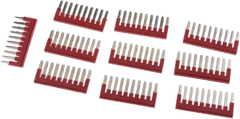 klarako 10pcs 10 Pole PressklarakoFit Jumpers, Din Rail Terminal Blocks,Jumper Bar 32A - Image 1