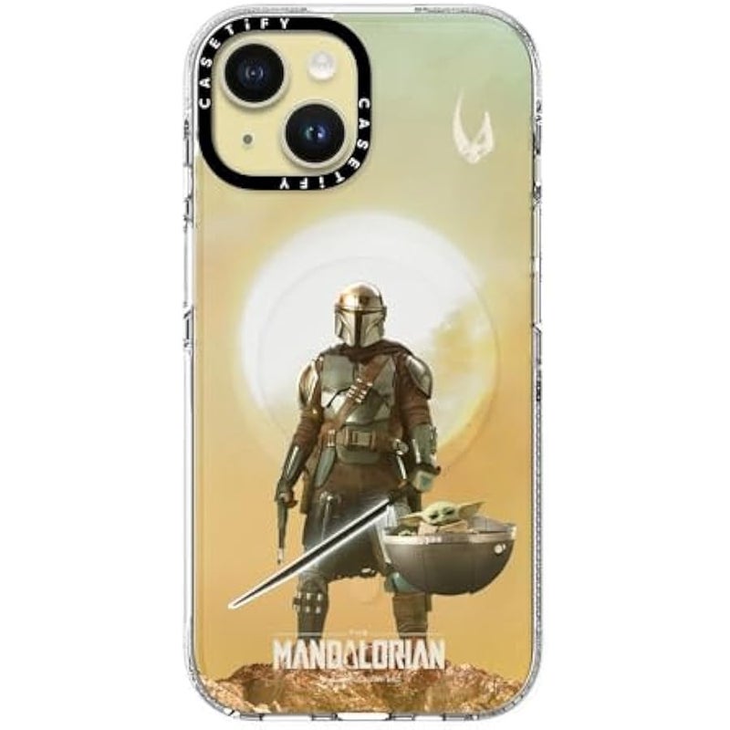 Casetify Clear iPhone 15 Case 【Mandalorian Co-Lab/Not Yellowing / 6.6ft Drop Protection/Compatible with Magsafe】 - A Clan of Two - Clear - Image 2