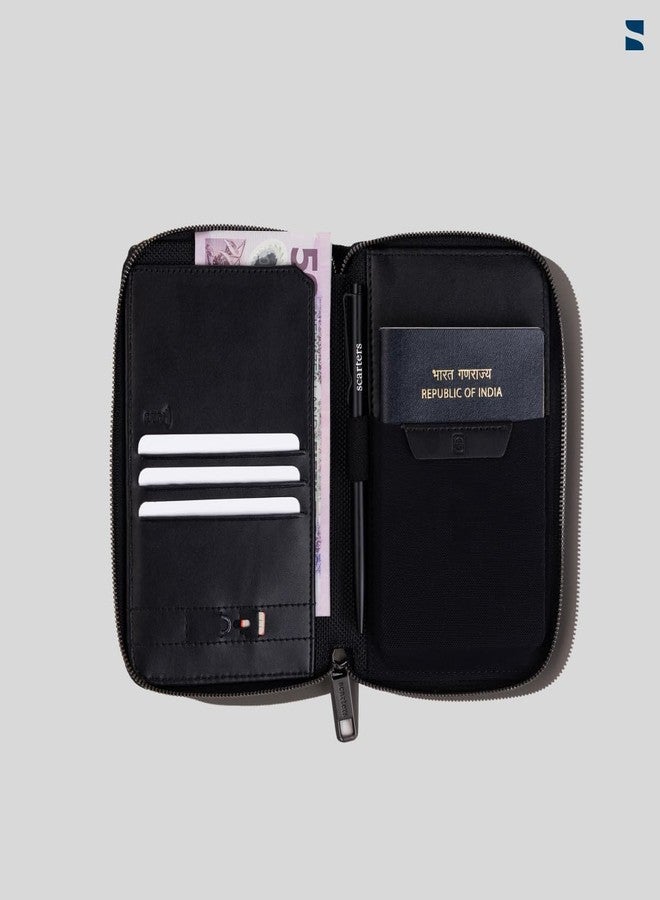 scarters Travel Crossbody | Sling Bag for Passport | Travel Sling Bag | Men’s Crossbody Bag | Chest Bag for Men (Black) - Image 2