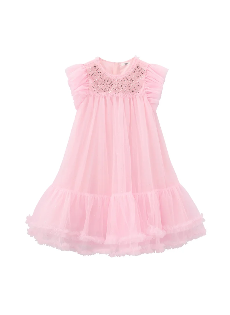 Balabala light pink Kids Girls Woven one-piece dress for Women | Best Price UAE