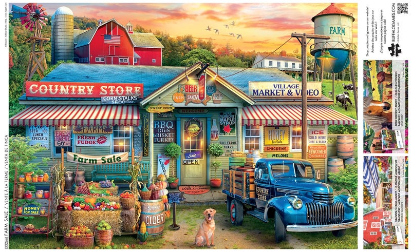 Buffalo Games - Eduard - Farm Sale - 500 Piece Jigsaw Puzzle for Adults -Challenging Puzzle Perfect for Game Nights - Finished Size is 21.25 x 15.00 - Image 3