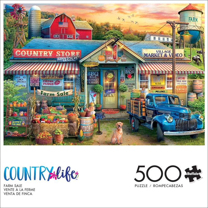 Buffalo Games - Eduard - Farm Sale - 500 Piece Jigsaw Puzzle for Adults -Challenging Puzzle Perfect for Game Nights - Finished Size is 21.25 x 15.00 - Image 2
