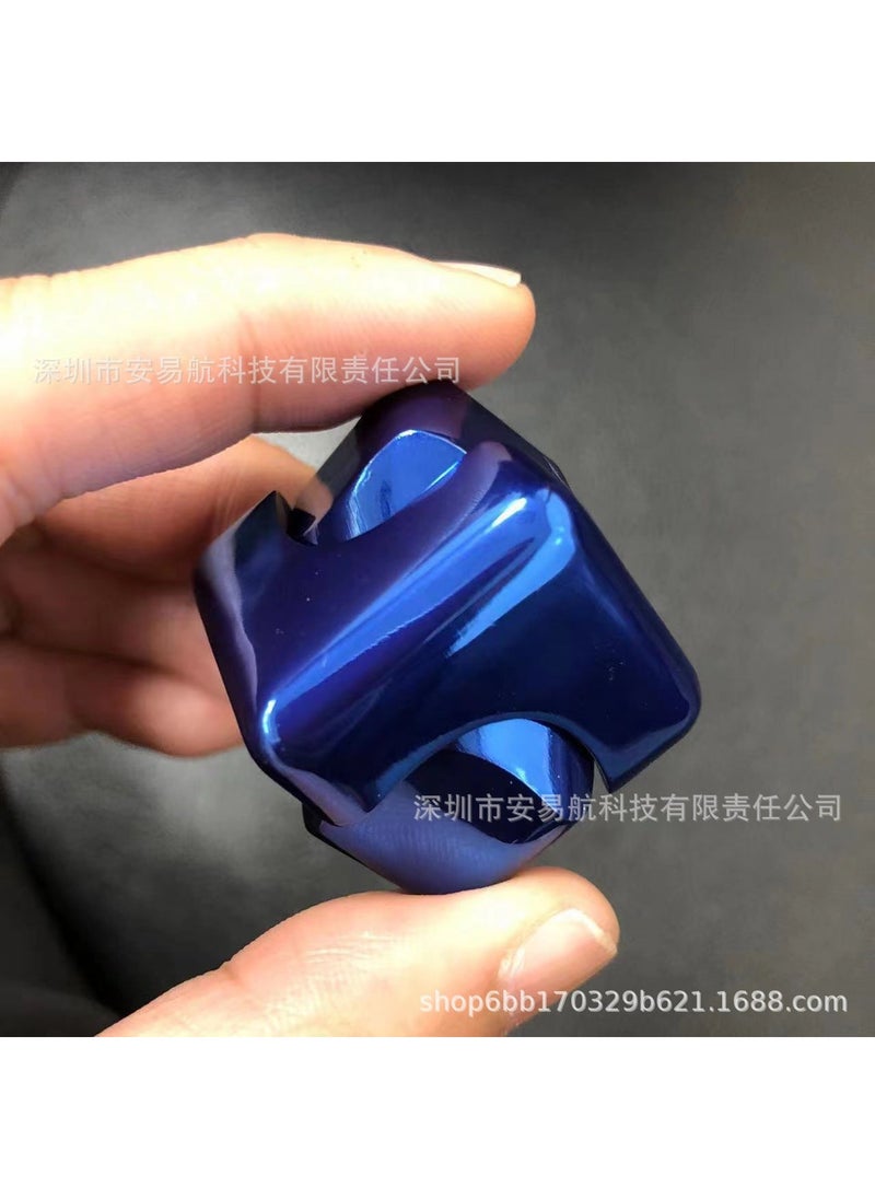 Generic - Source factory fingertip gyro metal gyro colorful square gyro finger gyro Magic Cube gyro magic cube Blue - Image 1