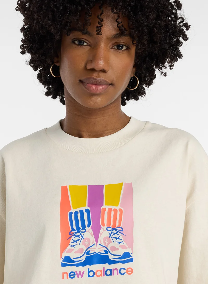 نيو بالانس Athletics Gradient Shoes T-Shirt