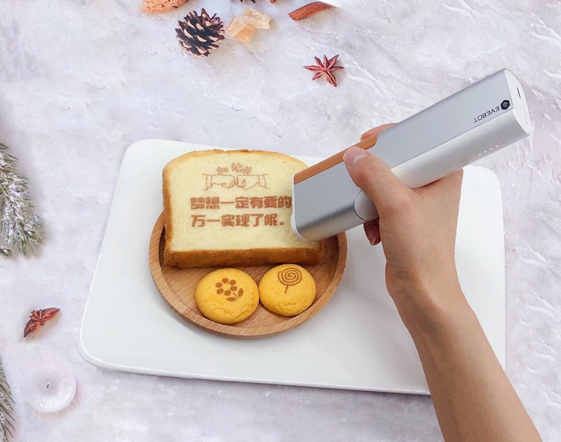 EVEBOT Handheld Food PrintPen FancyBox Replacement for DIY Custom Coffee Cocktail Cake Macaron Printing, Easy to Use & High Production, Brown FancyBox - Image 4