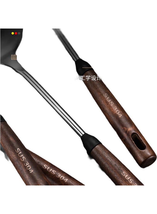 Canjiangjun 304 Stainless Steel Kitchen Utensil Set, Including Spatula, Soup Ladle, Strainer, And Four-Piece Set With Hanging Pot Handle - Image 2