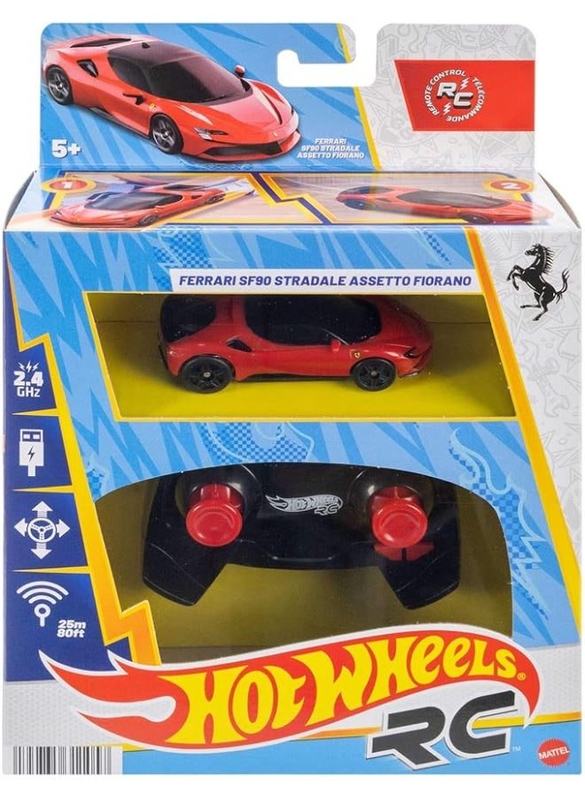 Hot Wheels سيارة فيراري RC من هوت ويلز مقياس 1:64 JGD09 - Image 5