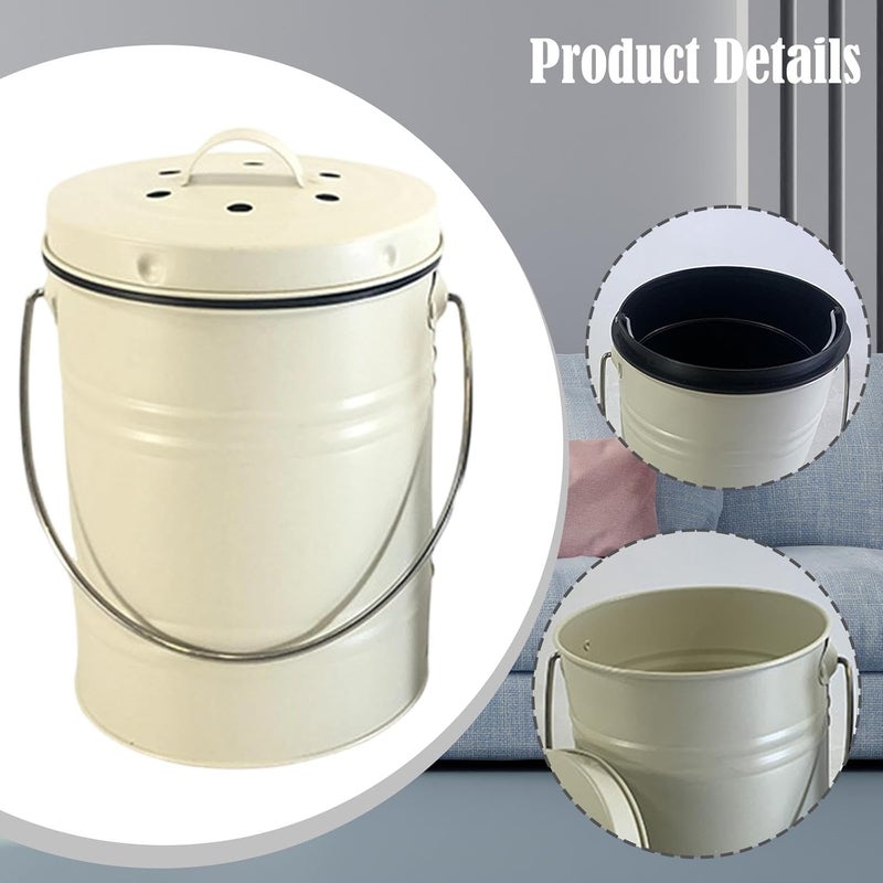 Composting Container, Kitchen Waste Organizer, Sealed Compost Box for Garden, - Image 5