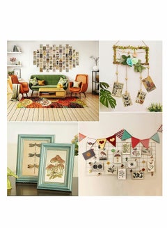 Excefore Vintage Wall Collage Kit Aesthetic Pictures 70PCS Posters for Room Aesthetic lovely Dorm Photo Wall Decor for Teen Girls Botanical Wall Art Printed Wall Sticker Decorative Aesthetics Warm Beige Card  - Image 2
