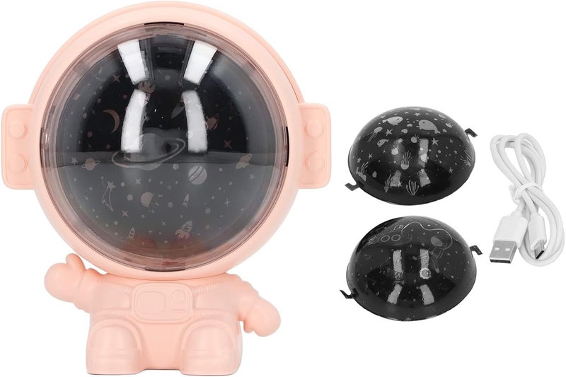 Rechargeable Rotating Star Projector Night Light Pink With Music Kids Bedroom Decor - Image 1