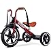 RIDYEE Toddler Tricycle for 2 to 5 Years Tricycle for 3 Years with Front Light Rubber Front Wheel Soft Handlebar with Streamers Adjustable Seat Red - Image 2