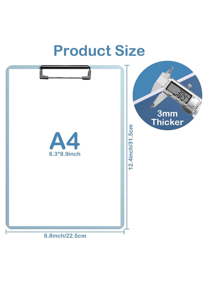 4 Pack Colorful Clipboards  A4 Letter  for Doctors, Nurses, Teachers, Students, and Office Use - Image 3