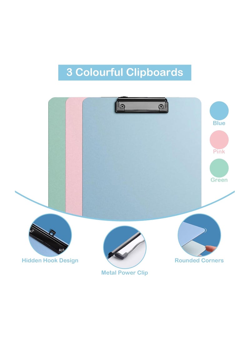 4 Pack Colorful Clipboards  A4 Letter  for Doctors, Nurses, Teachers, Students, and Office Use - Image 4