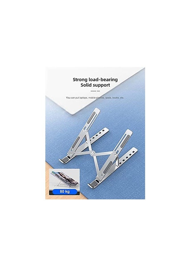 MIKUSO Adjustable Aluminum Laptop Stand Silver  - Image 2
