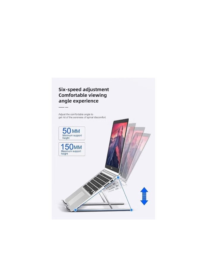 MIKUSO Adjustable Aluminum Laptop Stand Silver  - Image 3