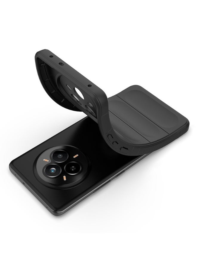 general Case for Realme 14 Pro 5G, Wave Pattern Shockproof and Airbag Design, Very Thin Matte Skin Feel Soft Silicone TPU Bumper Case - Image 2