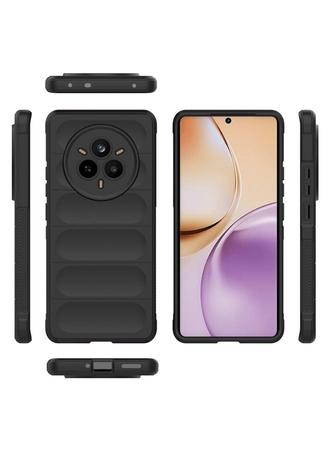 general Case for Realme 14 Pro 5G, Wave Pattern Shockproof and Airbag Design, Very Thin Matte Skin Feel Soft Silicone TPU Bumper Case - Image 3