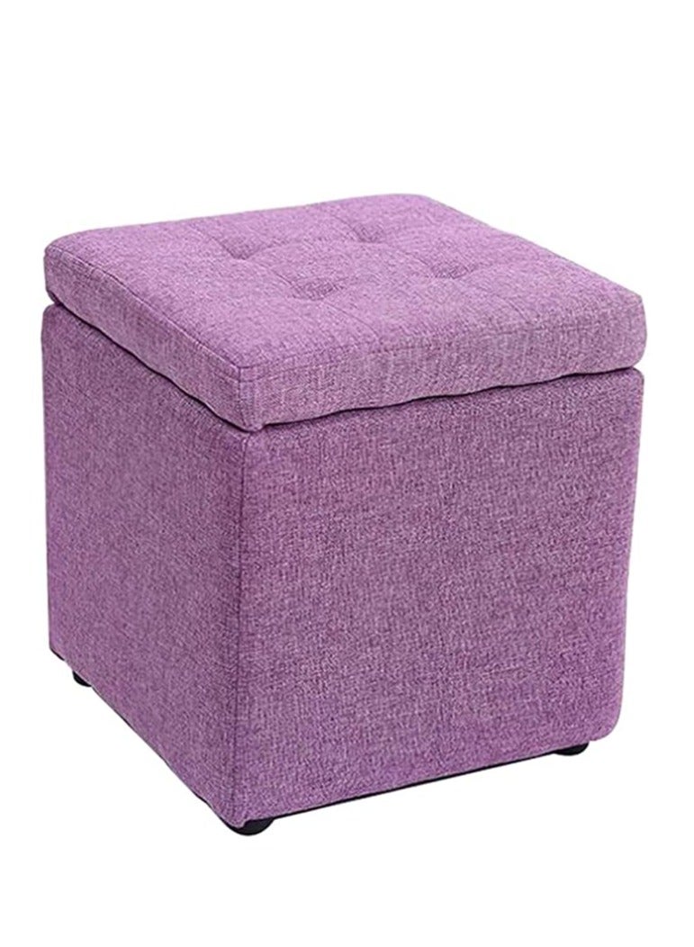 FFD Storage Ottoman Cube Footrest Seat,Space Saving Foldable Storage Ottoman Boxes - Image 1