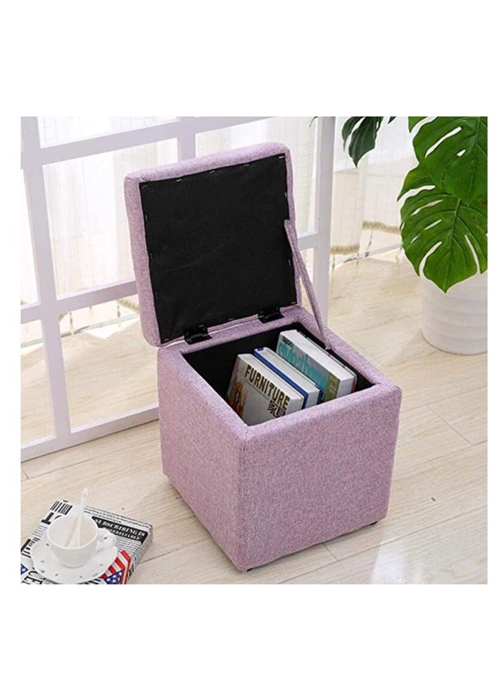 FFD Storage Ottoman Cube Footrest Seat,Space Saving Foldable Storage Ottoman Boxes - Image 3