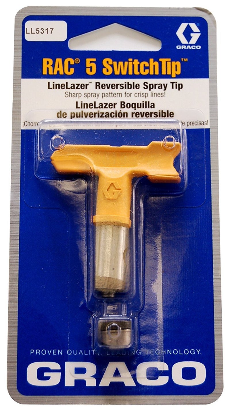 GRACO غراكو #LL5-317 - لاينيلازر RAC 5 سويتش تيب - 0.017 بوصة (حجم الفتحة) - لعرض خط 4 بوصة - LL5317 - Image 1