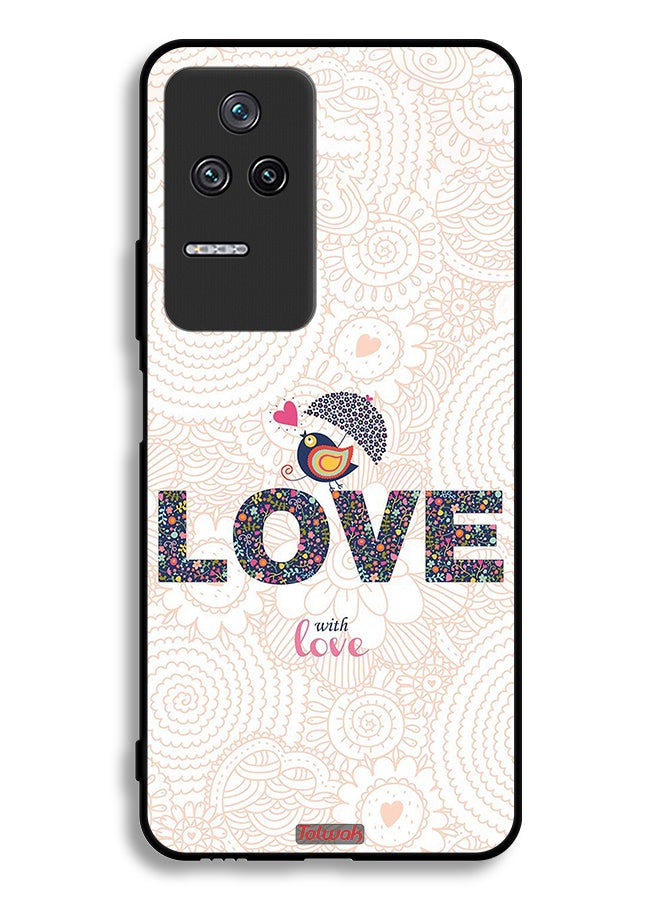 Tolwak Xiaomi Poco F4 Protective Case Cover Love With Love - Image 2