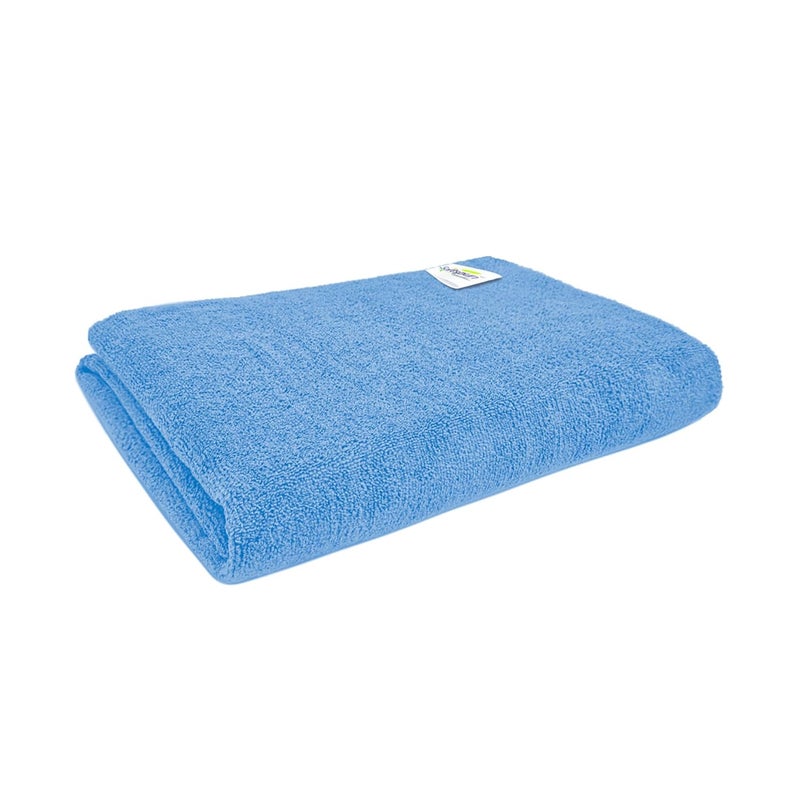 SOFTSPUN Microfiber Hair & Face Care Bath Towel 1 pc 60x120cm Sky Blue! Ultra Absorbent Super Soft & Comfortable, Quick Drying for Men & Women Daily Use for Large Size Unisex. - Image 1
