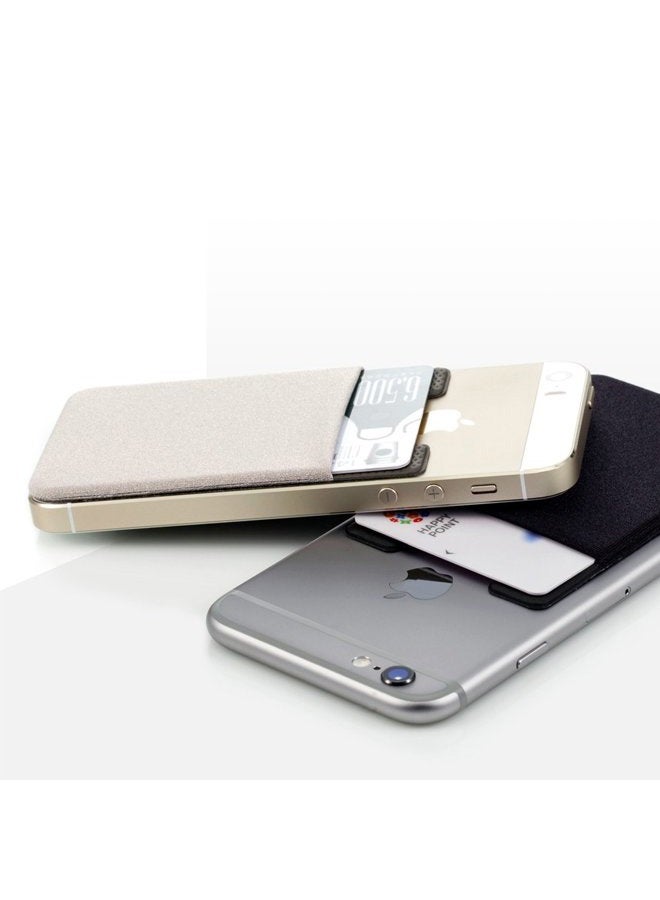 Sinjimoru (White) - B2 Stick-On Wallet making Your Smartphone turn into Wallet Case, Case with a Card Holder, Money Clip or Credit Card Case especially for iPhone 4 / 4s / 5 / 5s / 6, Galaxy S2 / S... - Image 3