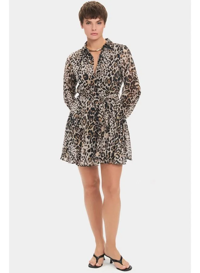 JUNE Leopard Print Dress