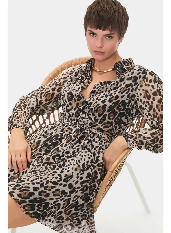 JUNE Leopard Print Dress