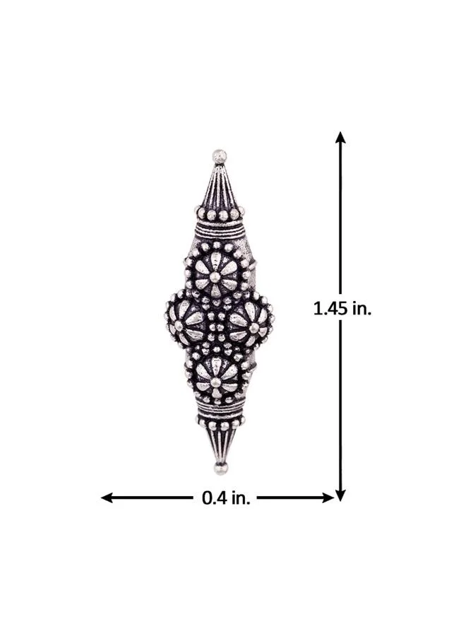 VOYLLA Nayantara Flower Motifs Embossed Stud Earrings