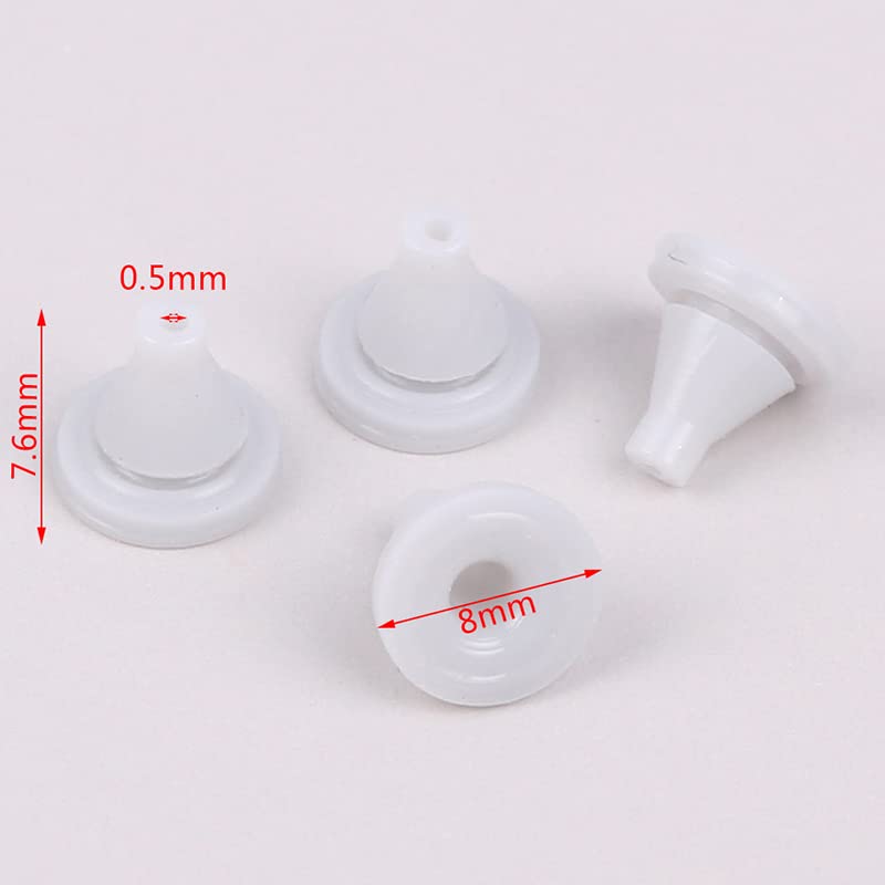 UtySty 50 Pack Rain Shower Head Nozzles Replacement Universal Shower Heads Nozzle Inserts Silicone Nibs Parts for High Pressure Showerhead Combo Rainfall Shower Head Handheld Spray Combo - Image 3