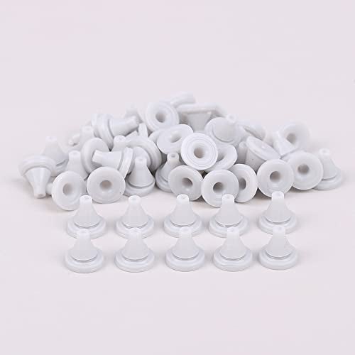 UtySty 50 Pack Rain Shower Head Nozzles Replacement Universal Shower Heads Nozzle Inserts Silicone Nibs Parts for High Pressure Showerhead Combo Rainfall Shower Head Handheld Spray Combo - Image 2