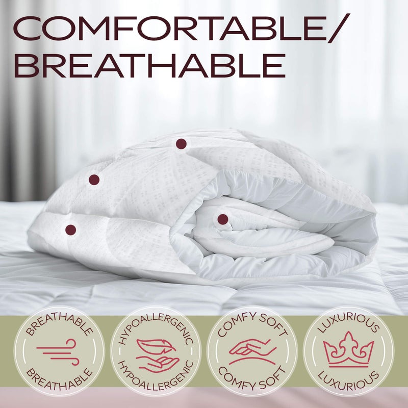 MAXI King Size Mattress Pad - Luxurious Cotton Sateen Mattress Protector - Soft, Comfortable, and Breatheable Mattress Cover - Mattress Pad Protects Mattress from Dust, Dirt, Spills, and Stains. - Image 4