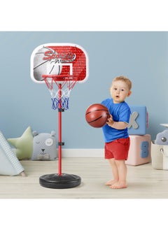 Generic Adjustable Height Iron Rod Frame Basketball Hoop For Kids Indoor Outdoor Use Ball Return Sport Boys Toy-Color:D Deluxe Version 2.0 Meters Can Be Lifted (1 Ball +1 Pump Wrench)  - Image 4