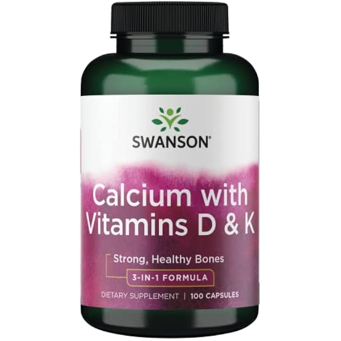 Swanson Tricalcium Complex with Vitamins D & K 100 Capsules - Image 1