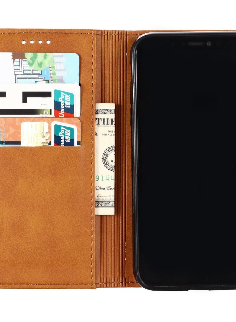 Loquat Suitable For IPhone Calf Print Wallet Flap Leather Case - Image 2