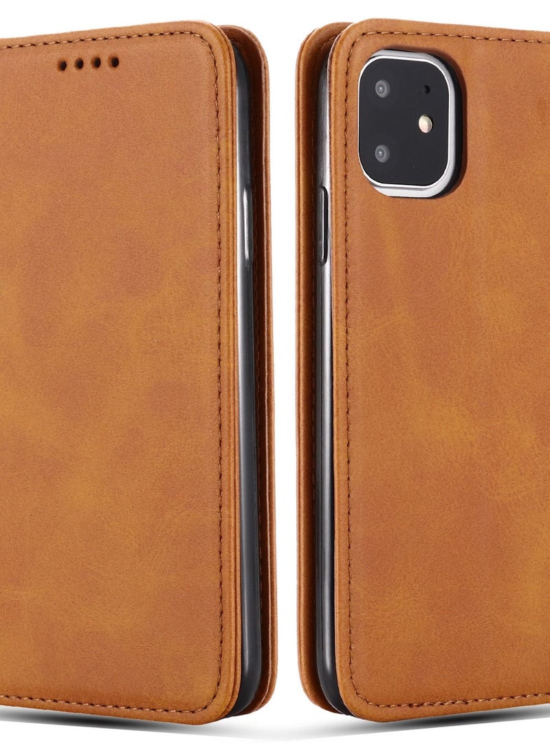 Loquat Suitable For IPhone Calf Print Wallet Flap Leather Case - Image 1