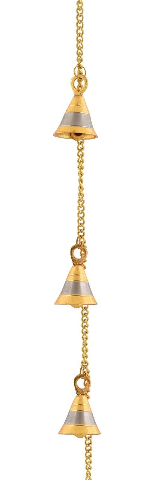 UAPAN Brass Door Hanging Bell With Brass Chain For Bandarwal, Temple Decoration, Mandir, Home Decoration(Pack Of 2, Door, 3.50 Feet) - Image 3