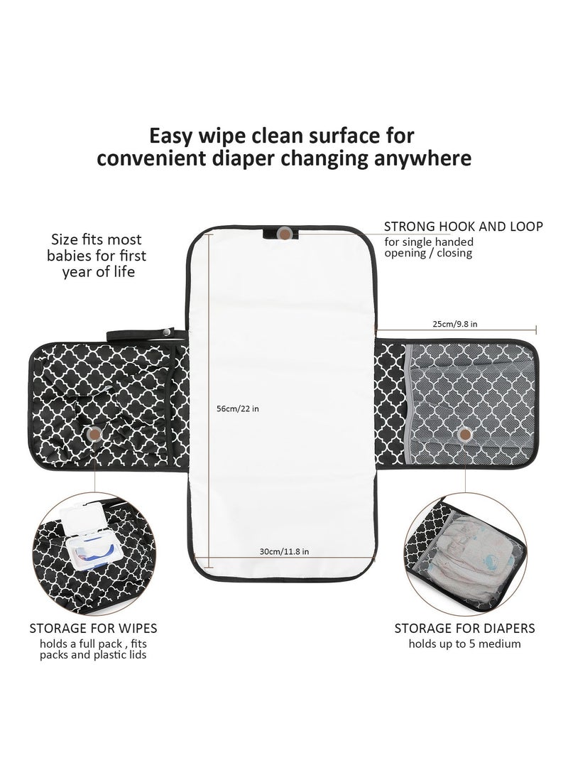 RedMapleTEK Foldable Diaper Bag for Going Out, Portable Baby Changing Pad - Image 3
